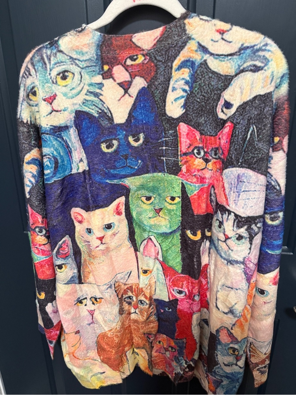 NEST Fragrances Multicolor Cat Patchwork Sweater - Picture 4 of 4